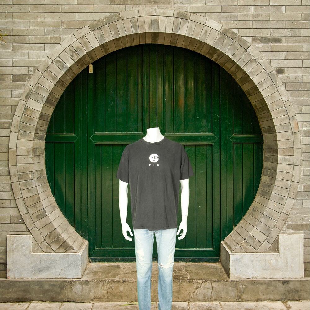 Vintage Pix Single Stitch Black Cotton Tee XL